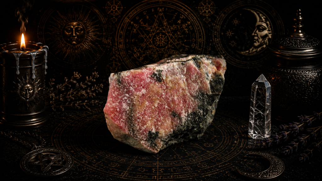 rodonite significato e proprietà magiche e esoteriche