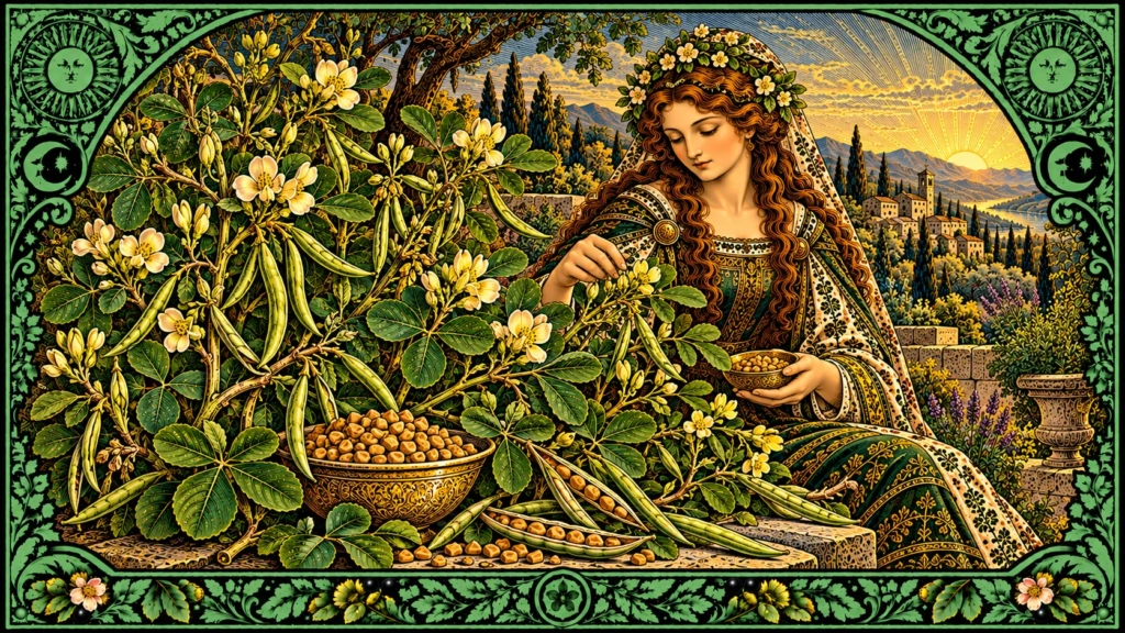 Fieno greco nel giardino medicinale
